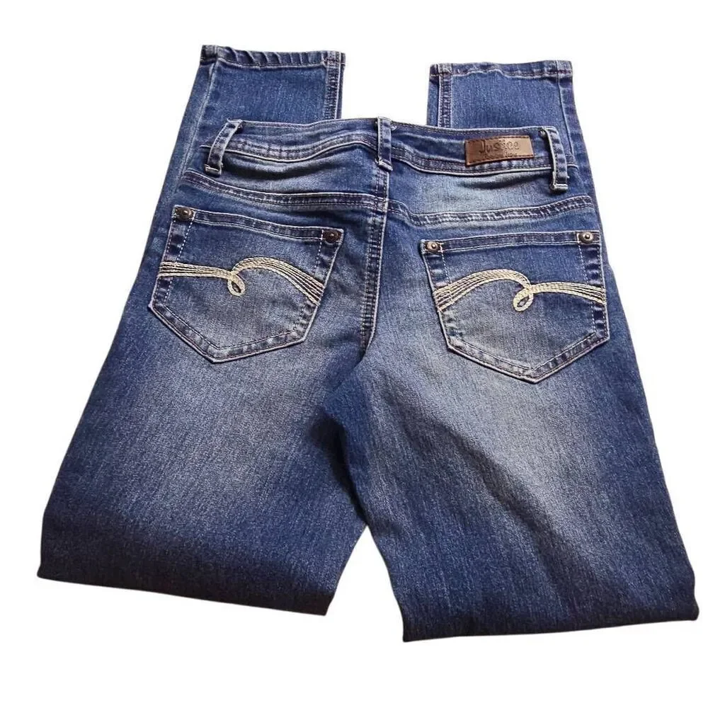 Justice super skinny low cut jeans 8R
